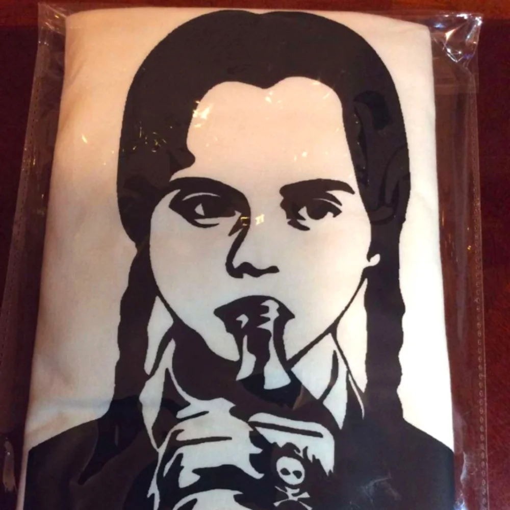 COPY - Wednesday Addams Halloween Graphic T-shirt - Picture 4 of 4